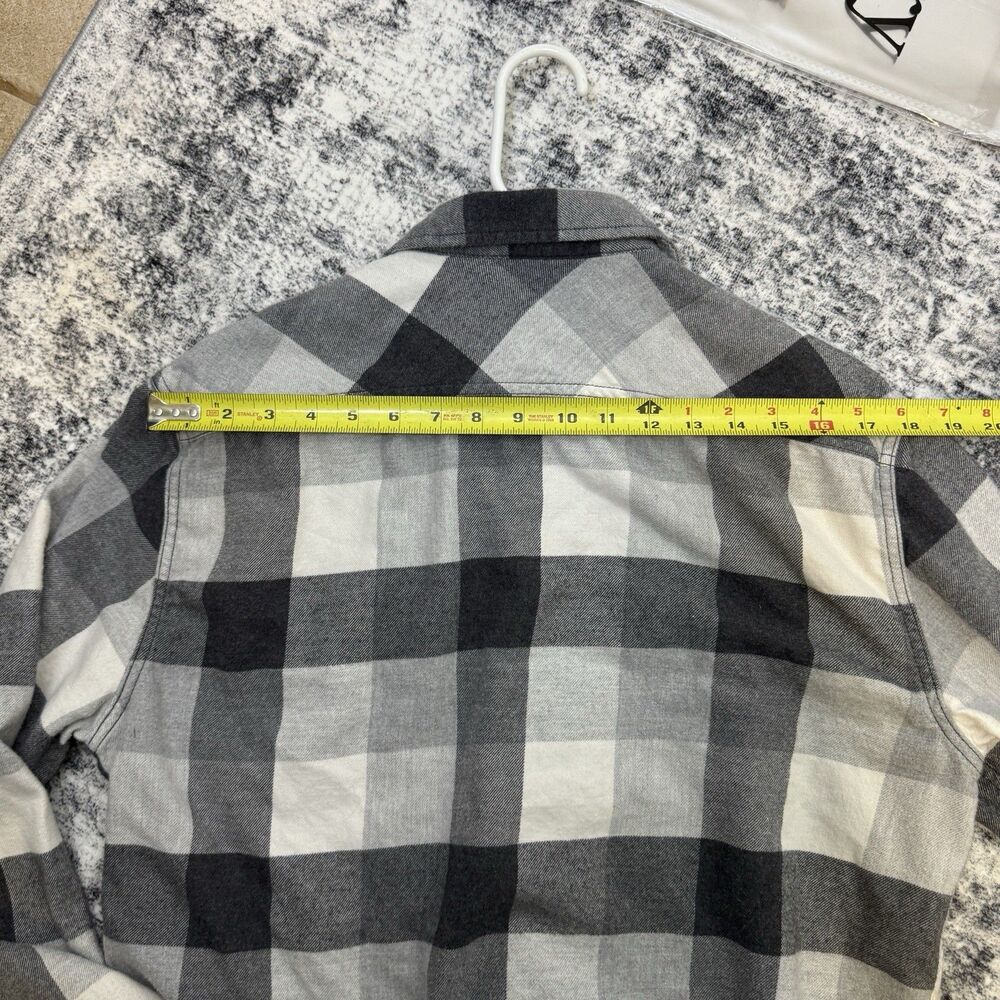 Vans Mens XL Black and White Buffalo Plaid Long Sleeve Flannel - Picture 13 of 13